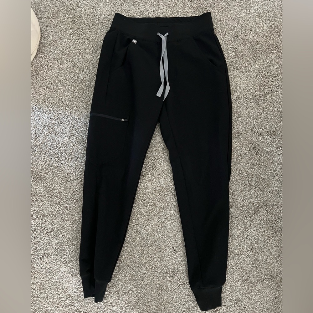 Figs Zamora Jogger Scrub Pants - Black - XXS Petite